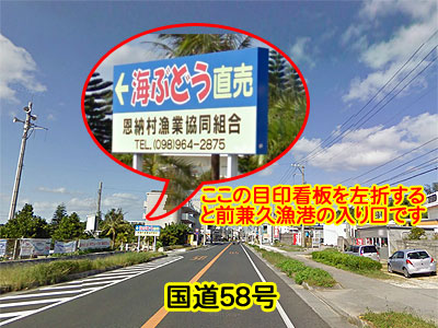 うみぶどう直売所看板